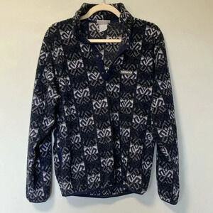 Obermeyer vintage fleece quarter  button fleece pullover